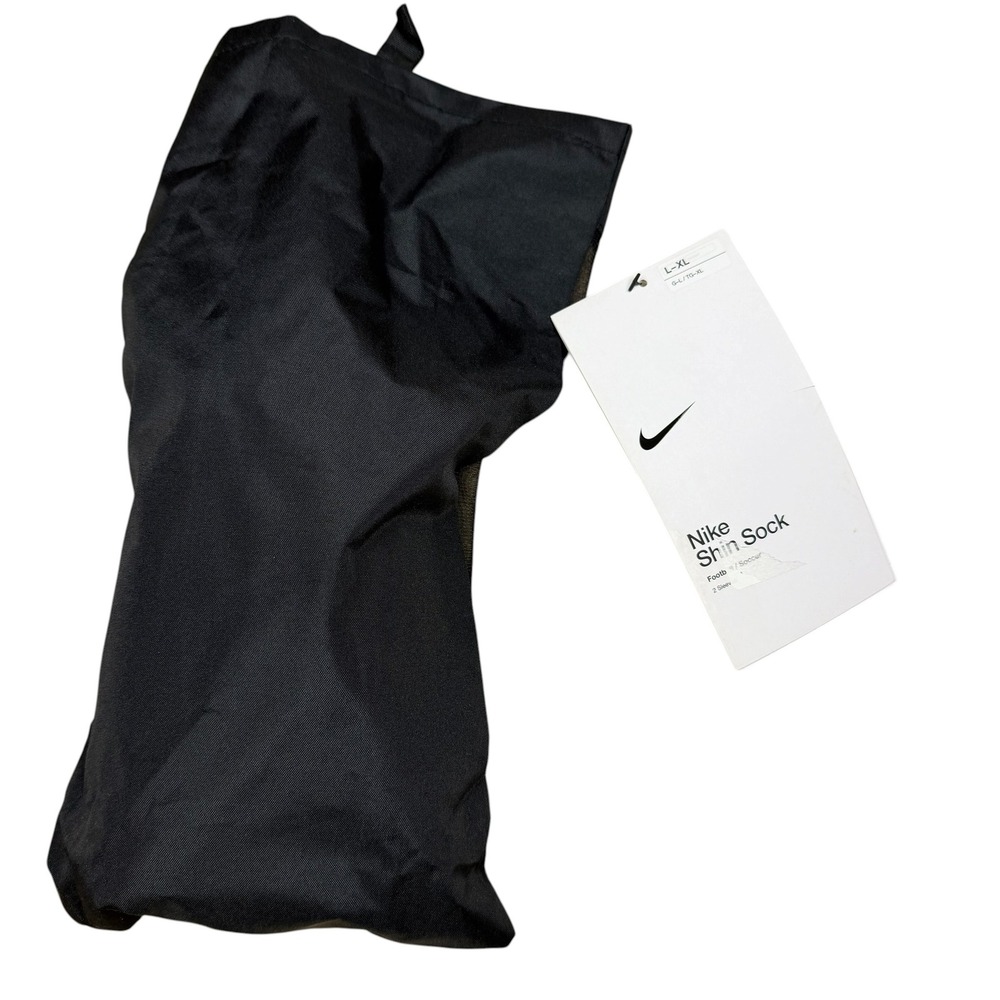 Nike Kids Shin Sock Soccer Shin Guards Black SP2168-010 L-XL NEW
